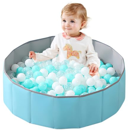 Lotvic Ball Pit for Dogs Cats Indoor Outdoor (100cm, Blue)