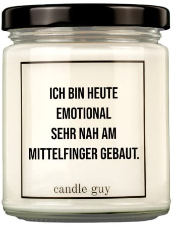 candle guy Duftkerze im Glas [Brennzeit 70h] - Duft-Kerze handgemacht mit Spruch | Freches Geschenk für Frauen, Freundin, Geburtstag | 100% Sojawachs, schöne natürliche Düfte mit ätherischem Öl