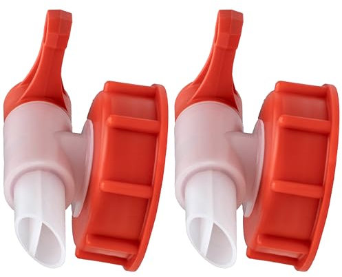 ISOLATECH SABEU Fluxx 2Stk. AH 23/51 HF Auslaufhahn für Kanister mit DIN 51 Gewinde außen 54,8mm Auslauftülle 23mm Abfüllen ohne Gluckern