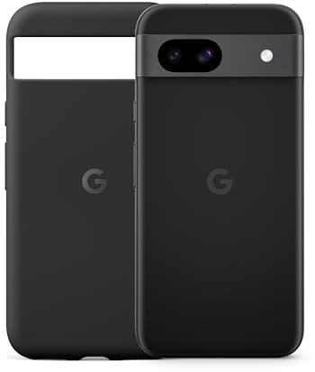 Google Pixel 8a: Android-Smartphone ohne SIM-Lock mit fortschrittlicher Pixel-Kamera, Langer Akkulaufzeit und leistungsstarken Sicherheitsfunktionen – Obsidian, 256GB + Pixel 8a Case – Obsidian