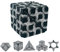 FAINCA Zauberwürfel, 3D Rubiks Cube, Rubiks 3D Puzzle, Magic Cube Antistress Spielzeug, Formwechsel Zauberwürfel, Zauberwürfel Magnetisch, Herausforderndes und Denkspiel (Schwarz Weiß)