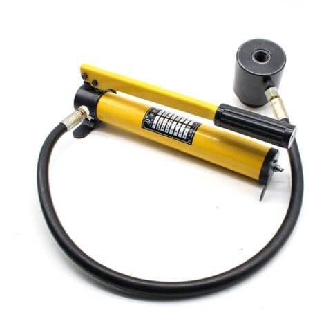 15T 16-101Mm Hydraulic Knockout Kit Sheet Metal Hole Punch Puncher Pump Cylinder Iron Driver Tool Set 10 Dies W/Box Various Cutting Tools Manual Hydraulic Clamp For Aluminum Steel and Plastic etc