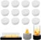 JDCMEI 12 Stück Keramikwolle für Bioethanol, Kamin Keramikschwamm für Bio Ethanol Kaminofen, 8.6×8.6×2.5cm Keramische Wolle Keramik Wolle Tischkamin Indoor Ethanol Ceramic Wool Ceramic Sponge