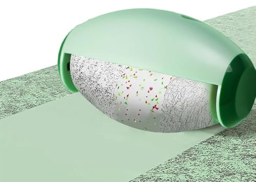 Wiederverwendbare Fusselrolle für Tierhaare (10x6,5cm) | Abwaschbarer Flusenroller für Kleidung, Sofa & Auto | Extra-starker Katzen- & Hundehaarentferner Waschbarer (Grün)
