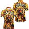 Personalisierte 3D Tiger Darts Shirt für Herren & Damen | Individuelles Feuer-Flammen Team Liga Darts Trikot Performance Dart Trikot T2561