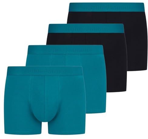 bruno banani - Flowing - Retro Short/Pant - 4er Pack (L Schwarz/Petrol)