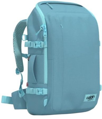 Cabinzero Unisex ADV 42l-Adventure Cabin Backpack with Luggage Trackers. Rucksack, Malediven Blue