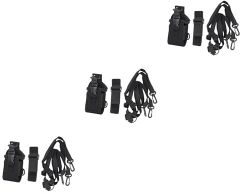 VILLCASE 1 Set Nylon Storage Bag with Arm Band and Back Strap Durable Holder for and Ham Radios Ergonomic Design for Outdoor Use for Firefighters and Construction Workers