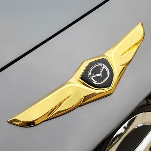 Auto Emblem Aufkleber für Mazda MX-5 2015-2023,Sport-Emblem Logo,Selbstklebende Ersatz,Vorne und Hinten Abzeichen,Auto 3D Logo,Perfekte Anpassung,Einfache Installation,C