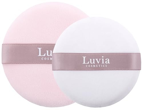 Powder Puff Set – Luvia The Puffys Classic Elegance/Candy | Weiche Puderquasten für Setting Powder