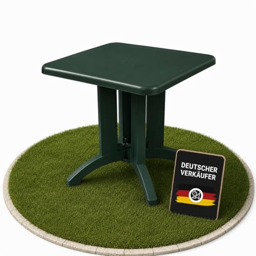Ondis24 Klapptisch Vega Balkontisch 80x80 Grün