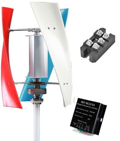 HUIZHITENGDA Generatore Maglev Permanente 9000W 12V-220V | Bassa velocità del vento di avvio, con inverter di potenza e regolatore di carica eolica adatto per esterni