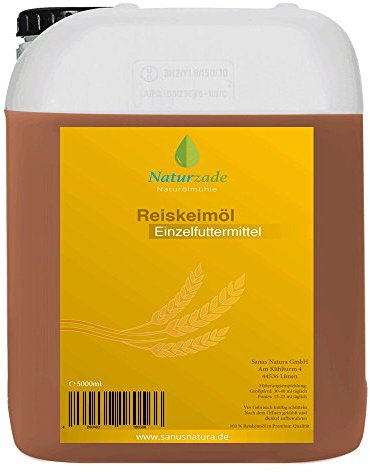 Naturzade Reiskeimöl Einzelfuttermittel Pferde 5 Liter Kanister