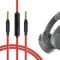 GEEKRIA Audio Cable with Mic Compatible with Skullcandy Hesh Evo/3, Crusher EVO, Riff 2 Headphones Cable, 1/8 (3.5mm) to 3.5mm Replacement Stereo Cord with Inline Microphone (4ft/1.2m)