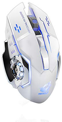 Theshy Gaming Mouse Wireless, Ricaricabile X8 Wireless Silent LED Retroilluminato USB Optical Gaming Mouse