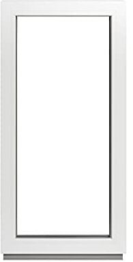 Alle Grössen Festverglasung Kunststoff Fenster - Kellerfenster BxH: 60 x 120 cm weiß fenster- Doppelverglasung Fenster Für Gartenhaus/Garagen Fenster -Premium Kunststofffenster BxH: 600 x 1200 mm