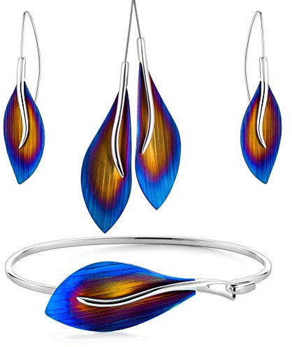 LILLY MARIE Hochwertiges Collier Aus 925 Silber Mit Silber-Titan Anhänger Und Passendem Schmuckset
