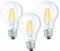Trango 3er Pack E27001-3 LED Filament Birne 8 Watt 850 Lumen I 3000K Warmweiß I Ersatz für 60W Glühlampe I Glühbirne I Lampe I LED Birne in Tropfen Form mit E27 Fassung I Abstrahlwinkel 360°