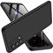 DOINK Handyhülle Kompatibel für Oppo A74 (4G Version), PC Dreistufige Struktur Schutzhülle Stoßfest Hülle Case Cover - Schwarz