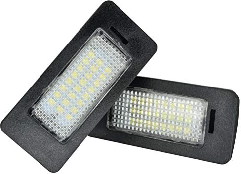 Aghami Plattenlicht 2 stücke Canbus Auto Licht LED-Kennzeichen Licht Schwanz Licht Fit für Audi A1 A4 B8 4D 5D A5 S5 2D 5D A6 S6 Für VW. Golfpassat LED-Kennzeichen