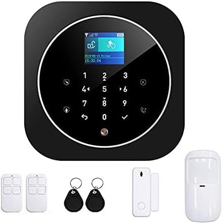 Yueyang Kit de Alarma Inalámbrica para Hogar con Wi-Fi/gsm, Sirena, 100 Zonas, App Smart Life - Tuya, Compatible con Google Home y Alexa