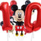 XXL-Ballon-Set * Mickey Mouse * als Deko für Kindergeburtstag und Mottoparty | mit Zahlen von 1 bis 19 | Micky Maus Geburtstag Party Kinder Ballondeko Partydeko, Edition: 10. Geburtstag