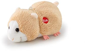 Trudi Sweet Collection TUDL8000 Mini Plüsch Hamster 5 x 6 x 10 cm, Größe XXS, Plüschfigur deluxe mit realistischen Details, hochwertiges Kuscheltier mit Schlaufe, als Anhänger möglich, waschbar, Beige