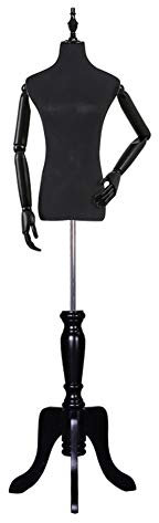 Body Mannequins Réglable Tailors Dummy Vêtements Magasins Mannequins Modèles Mannequin Étudiants Mannequin avec Wood Base Fenêtre Tablette De Mariage (Color : B, Size : Medium)