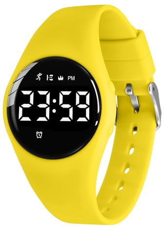 aswan watch Digitaluhr Kinder Mädchen Jungen mit Schrittzähler,Wecker,Stoppuhr, Licht,Datum-Sport Armbanduhr ohne App und Handy mit Silikonarmband