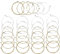 TUOREN 5 Sets mit 6 Saiten Gitarrensaiten Ersatz Stahl Gitarrensaiten für Akustikgitarre Gold Ball End