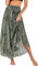 Adigaber 2 en 1 Jupon Femme Long Taille Haute Longue Maxi Jupe Bohême Tour de Taille Elastique Jupe Maxi Décontractée Vacances L'été Plage