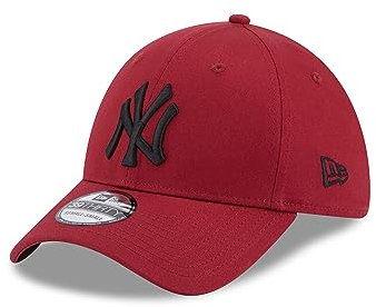 New Era New York Yankees MLB Fankappe rot Teamlogo Baseball Cap NY 39Thirty gebogener Schirm - S-M (6 3/8-7 1/4)