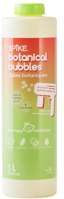 SPIKE Innobaby Bubble Machine/Gun-Friendly Botanical Bubble Solution 1L
