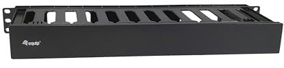 Equip 327318 19-Zoll-Rackmontage-Kabelmanagement-Panel, schwarz