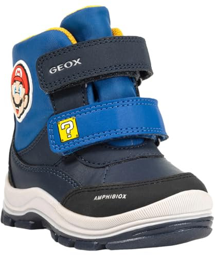 Geox Baby-Jungen B FLANFIL Boy B ABX Snow Boot, Navy/ROYAL, 22 EU