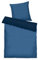 TOM TAILOR Renforcé-Bettwäsche, 80x80 cm + 155x220 cm, 100% Baumwolle/ Renforcé, mit Wendemotiv und farbigem Markenreißverschluss, MEDIUM STRIPES Blau (Dark Navy & Cool Blue)