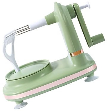 Alipis Pelador De Frutas Manual Con Manivela Antideslizante y Antióxido Cortador Multifunción Para Manzanas y Otras Frutas Herramienta Práctica Para Cocina Hogares y Restaurantes