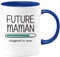 quotedazur - Mug Future Maman 2025 - Bleu/Céramique