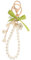 LIFKOME Lily Floral Keychain Avec Nœud Ruban Accessoire De à Main Décoratif Breloque Unique Pour Clés Et Créatif Et