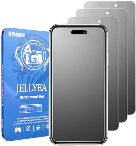 Pellicola Opaca per iPhone 16 Pro Max (3 Pezzi) Vetro Temperato Opaco