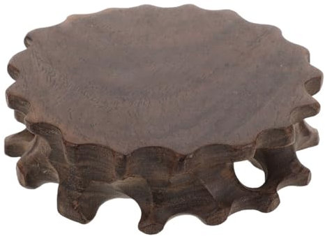 OFFSCH Crystal Ball Base Wood Solid Wood Base Bonsai Pedestals Flower Pot Stool Home Decor Gazebo Crystal Sphere Holder Teacup Mat Decorative Stool