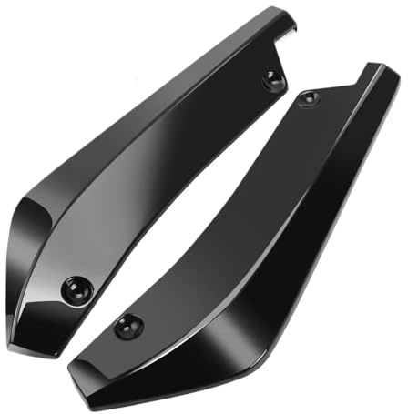 ECKBRJA Auto Frontspoiler Auto Stoßstangen Lippenspoiler Diffusor Splitter Für Opel OPC Für Astra G H J K Für Corsa C D Für Insignia Für Vectra C Für Ampera Für Safari(Schwarz)
