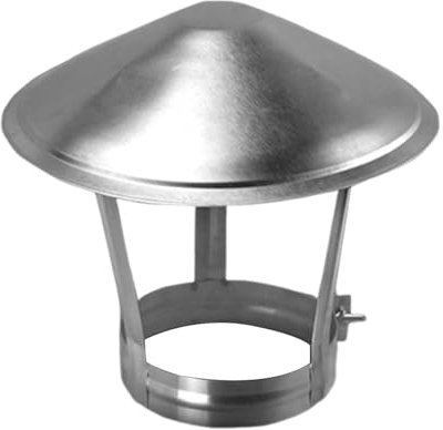 HARELA Comignolo Cappello, Tappo per Camino in Acciaio Inox, Copertura per La Pioggia del Tetto, Copertura per Camino, Cappa di Sfiato, Copertura per Bocchetta del Tetto(170mm/6.7in)