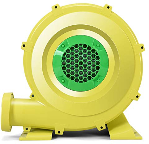 GYMAX Air Blower, Inflatable Bouncy Castle Blower with Ground Stakes, Electric Air Pump Fan for Bounce House, Jumper, Water Slide (850W)