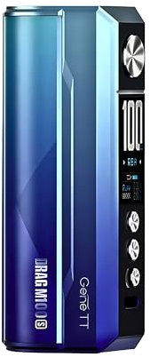 VOOPOO Drag M100S Vape Mod - [Requires 18650 or 21700 Battery - Sold Separately] 100w, Threaded 510 Connection, Multiple Modes, MTL and DTL Vaping, USB Type-C, No Nicotine (Cyan Blue)