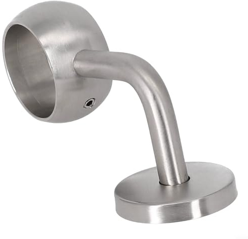 Edelstahl-Wandhalterung, Wandhalterung für Rundrohr, 90 Grad Winkel, Handlauf-Hardware, poliertes Chrom-Finish, mit Schrauben (42 mm)