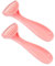 TOVINANNA Lot De 2 Rasoirs Compacts Pour Femmes Rasoirs Intimes Rasoirs Personnels Rasoirs Bikini Rasoirs Pour Femmes Rasoirs En Acier Rose
