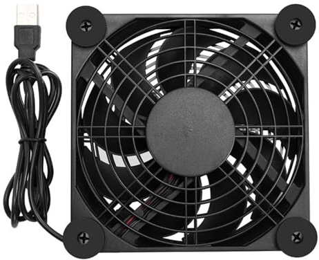 Router Cooling Fan 5V USB Power Supply Quiet Fan For HDTV Box PC Host Server Room Cabinet Cooling Protective Net USB