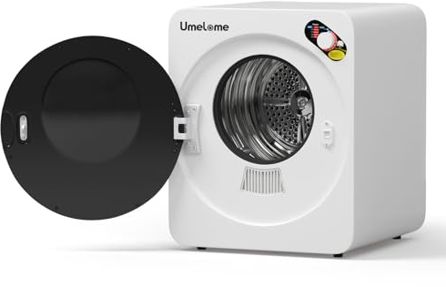 Ablufttrockner 4kg Umelome, 5 Trockenprogramme & Timer, Weiß