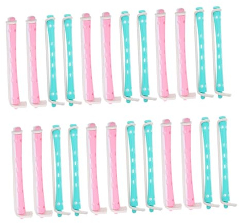 VILLFUL 24 Stück Teiliges Dauerwellen Wickler aus Flexiblem Verstellbare Lockenstäbe für Haartypen Längen Professionelle Dauerwelle Schonend und Langlebig für Zuhause und Reisen